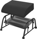 Foot Rest for Under Desk at Work, 10-Level Height Adjustable Ergonomic Foot Stool with Removable Soft Memory Foam Pad, Office & Gaming Desk Accessories for Leg Support（Black 2 USE