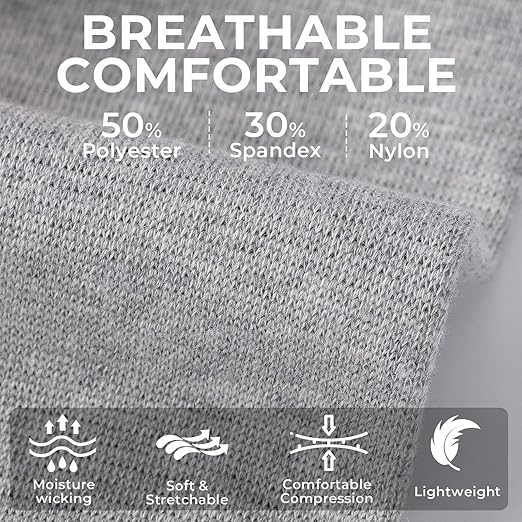 NeoTech Care Calf Compression Sleeve for Calves Support or Shin Splint (Gray Color, Size S, 1 Unit)