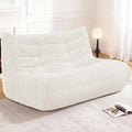 Bean Bag Chair,Giant Beanbag Chairs for Adults,Comfy Large Fireside Chair Lazy Sofa,Corduroy Bean Bag Lounger with Memory Foam Filled,Floor Sofa Couch for Home,Living Room (Beige, Loveseat)