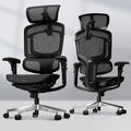 FLEXISPOT ErgoX-PRO Ergonomic Office Chair with Footrest Black – AeroWeave 5.0 Mesh Seat, 5D Lumbar, 7D Armrests, 4D Headrest, 551LBS Capacity – Office, Gaming, Home