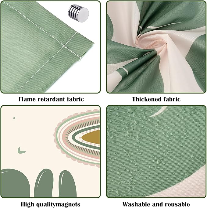 8 Pcs Fluorescent Light Covers - 4 x 2 Feet Covers for Ceiling Lights, Magnetic Light Filters for Classroom, Office, Hospitals, Home (Bohemia)