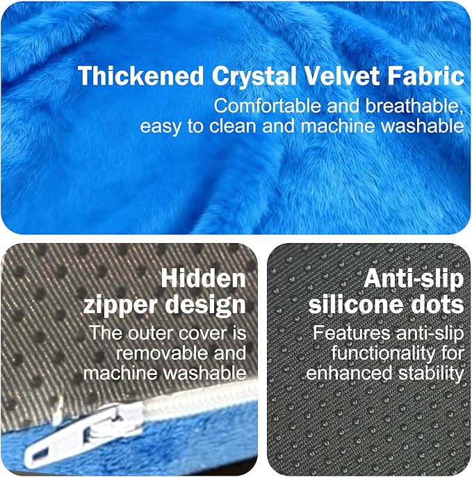 Knee Replacement Pillow for Surgery Recovery, Post Op Leg Elevation and Abductor Cushion with Memory Foam, Reduces Pain, Maintains Alignment for Sleeping