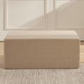 Furnify 40" Memory Foam Couch Footrest, Cloud Modular Sofa with Removable Cover, Upholstered Floor Sofa Ottoman, Upholstered Sofa for Bedroom Living Room, No Assembly Required (Teddy Boucle, Camel)