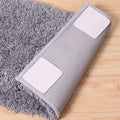 Rug Pad Gripper for Hardwood Floor Non-Slip Vacuum Tech Invisible Grippers for Carpet Anti Skid Self Adhesive Area Rug Pad for Tile Washable Cuttable Reusable Rug Tape 10x10cm
