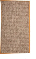 Non-Slip Kitchen Floor Mat Brown Linen Washable Entryway Rug with Rubber Backing Lightweight Indoor Outdoor Cushion for Living Anti-Skid Floor Pad for Elderly