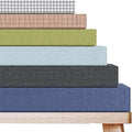 Detiblue Custom Bench Cushion - Customizable Fabric/Color/Size/Non-Slip Methods/Piping, Outdoor Patio Porch Swing Cushions, Indoor Bay Window Seat Furniture Cushions, Waterproof, High-Density Foam