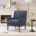 Accent Chairs for Living Room, Mid-Century Wooden Fabric Living Room Chairs, Arm Chair, Side Chairs for Living Room, Bedroom, Reading Nook