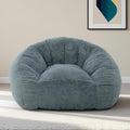 Bean Bag Chair for Adults, Soft Faux Fur Giant Beanbag Chairs, Oversized Cozy Bean Bag Couch Large Reading Chair, Comfy Bean Bag Sofa for Living Room, Bedroom & Dorm, Blue Grey