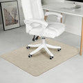 RccugmatS Chair Mat for Hardwood Floor, 47" x 52" Heavy Duty Office Chair Mat for Rolling Chairs, Anti Slip, Non-Curve, Floor Protector for Home Office, Beige Linen