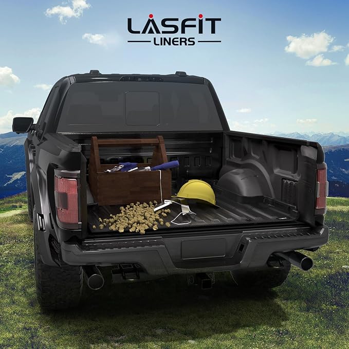 LASFIT 6.5ft Bed Mat for Ford F-150 2015-2023 F150 78.9" Truck Box All Weather Protector TPE Durable Bed Liner Easy Clean-Not Fit for Drop in Bedlienr