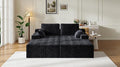 79" Chaise Lounge Chair Indoor, Oversized Double Corduroy Comfy Boneless Loveseat Sleeper Sofa Reading Chairs Cloud Couch Bed,Deep Seat, Wide Armrest,No Assembly Required for Living Room, Bedroom
