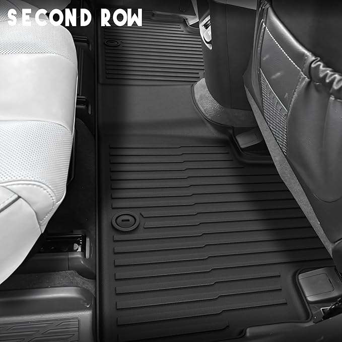 KARPAL Floor Mats Fit for Hyundai Palisade 2020-2025 (7-Seat/8-Seat), All Weather TPE Car Mats Cargo Liners Guard Accessories, 1st & 2nd & 3rd Row & Cargo Liners