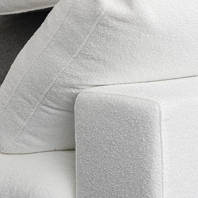 Cloud Modular Sectional Couch,160inch Overzised Down Filled Comfort Sofa Couch for Living Room,8 Seater Minimalist Wide Deep Seat Convertible Couches,Sofa Cover Washable & Removable,White