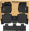 OEDRO Floor Mats Fit for Ford Expedition/Expedition Max 2025-2018 with 2nd Row Bench Seat,All Weather Expedition Car Mat Includes 1st and 2nd 3rd Row Floor Liners, Black