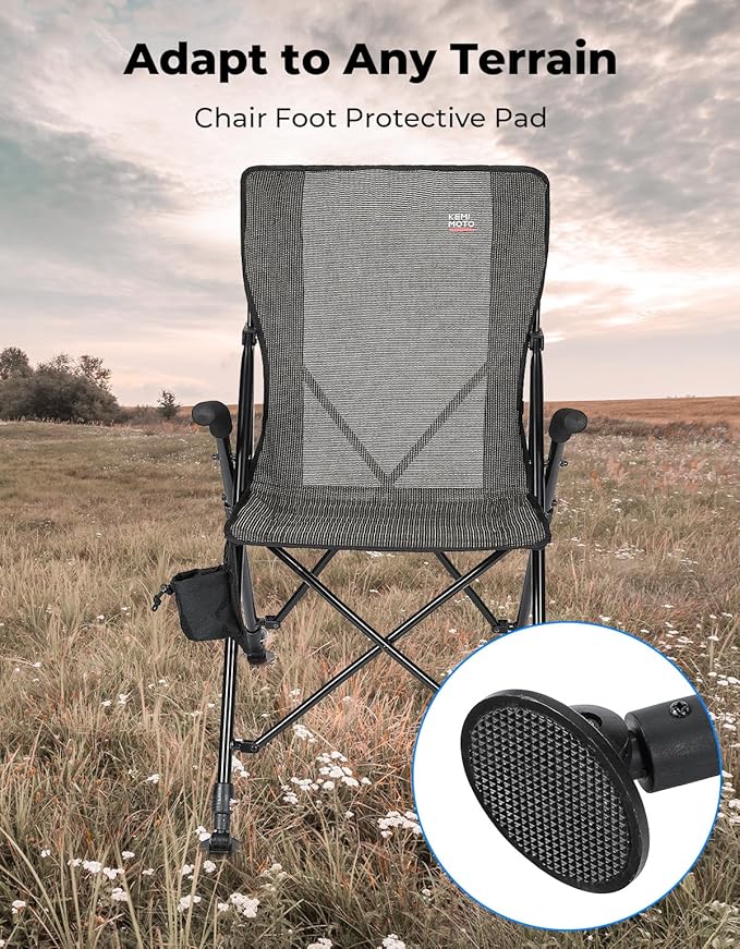KEMIMOTO Hunting Blind Chair 360 Degree Silent Swivel, 300 Lbs Height Adjustable Quick Folding Portable Comfortable Hunting Deer Fishing Ground Chair