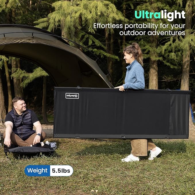 OuterSpa Portable Camping Cot, Sleeping Cots for Adults, Ultralight Backpacking Cot, Compact, Collapsible, Easy Set-Up, Supports 500lbs, Lightweight Camp Cot for Adults, Camping, Outdoors and Home