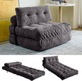 Convertible Sofa Bed & Couch Bed - Oversized Adult Sleeper Chair & Bean Bag Chair, Foldable Floor Bed with Backrest, Comfortable Lazy Sofa for Bedroom, Living Room & Dorm (Dark Gray, Single)