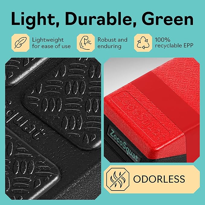 Squat Wedge - Squat Wedge Block 960 LBS Capacity - Slant Board for Calf Stretching with 5 Adjustable Angles - Calf Stretcher Slant Board - Yoga Blocks - EPP Material for Ankle Mobility & Physical Therapy