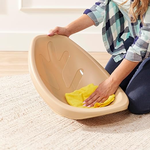 ECR4Kids Leaf Floor Seat, Rocker Chair, Sand, 6-Piece