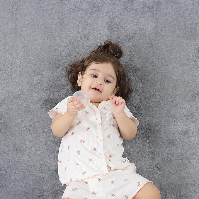 PAPAMAT 1.3" Thick Baby Floor Play Mat 59x79, Basic Padded Foam Mat for Tummy Time Crawling, Non Slip Cushioned for Babies Toddlers Infants Kids (Light Grey)