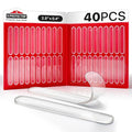 X-Protector Cabinet Door Bumper Strips - 40 PCS - Clear Door Silencer - Premium Cabinet Door Bumpers - Soft Door Slam Stopper - Multi-Purpose Bumpers for Cabinet Doors, Chair Backs, and More!