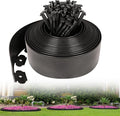 Hemikaki 4 Inch Tall Garden Edging Border 33FT with 45pcs Spikes, Plastic Edging Border for Landscaping, Lawn, Garden, Flower Beds, Paver, Pathway