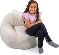 Big Joe Cloudberry Kids Foam-Filled Bean Bag Chair, Icing Teddy Boucle