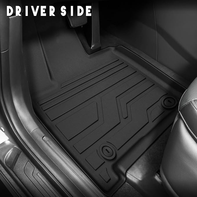 KARPAL Floor Mats Fit for Hyundai Santa Fe 2024 2025 2026 (Fit Hybrid and Gas) 6-Seat/7-Seat, All Weather TPE Car Mats Cargo Liners Guard Accessories, 1st & 2nd & 3rd Row & Cargo Liners