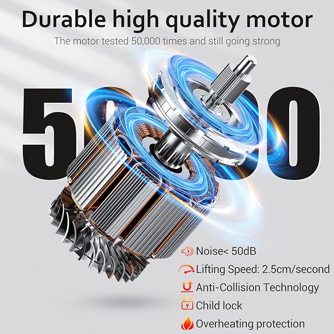 farexon Electric Standing Desk Adjustable Height, 63x24 Inches Computer Desk with Rolling Wheels, Mouse Pad,Multifunctional Stand up Desk for Home/Office(Black)