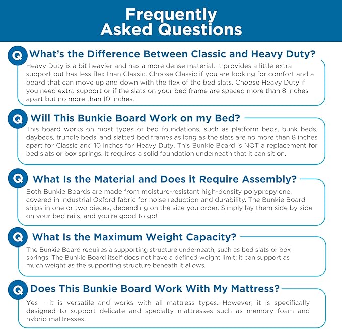 Meliusly Heavy Duty 10mm Bunkie Board Queen Size (60x80'') Patent Pending Low Profile Bed Board Design - Breathable, Noise Minimizing, Moisture Resistant Bunkieboards, Low Profile Bed Support