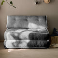 Fareforth Convertible Folding Sofa Bed, Sleeper Couch with Pillows Foldable Floor Chair with Back Support, Lounge Sofa for Living Room, Double, Grey