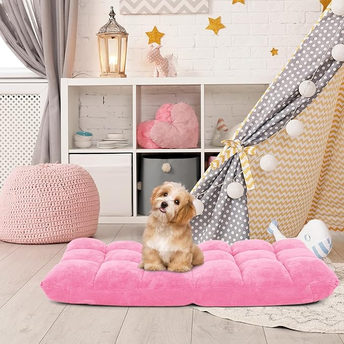 ARLIME Adjustable Floor Chair, 14-Position Lazy Sofa Chair with Back Support & Thick Padding, Portable Foldable Floor Couch for Adults, Kids, Use in Bedroom, Living Room, Home Theater (Pink)