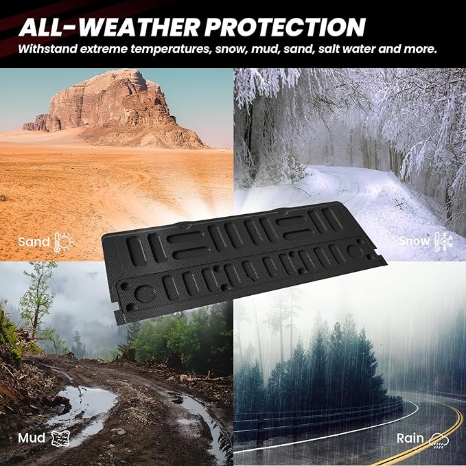 LASFIT Floor Mat Truck Tailgate Mat for Ford Super Duty F250 F350 F450 2022-2017 Truck Bed (Not Fit Drop-in Liners) All Weather Protector TPE Tailgate Liner,1pc Black