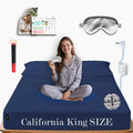 Ali King Grounding Sheets - California King Size, Soft Cotton with Silver Fiber, 15'' Deep Pocket Earth Grounding Fitted Bed Sheets for Improved Sleep (Navy Blue, California King 72''*84''*15'')