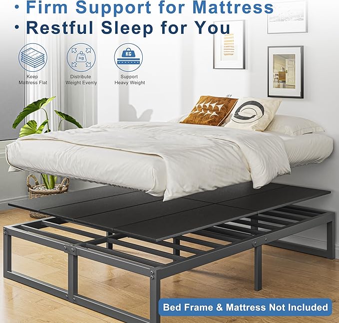 Lutown-Teen Bunkie Board Twin XL Under Mattress High-Density Polymer Bunkie Board Twin XL Size Anti-Sag, Breathable, Moisture Resistant, Noise Minimizing