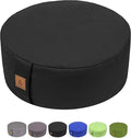 FelizMax Zafu Buckwheat Meditation Cushion,D=13"/16" H=5.5",Round Zabuton Meditation Pillow,Yoga Bolster Kneeling Pillow Premium Yoga Pillow for Sitting on Floor Zippered Cotton Cover