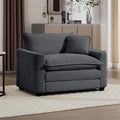 Aoowow Corduroy Large Armchair,Modern Oversized Single Sofa Chairs with Throw Pillow,Deep Single Cloud Sofas Couches for Living Room,Tufted Oversized Accent Arm Chair (Grey, Sofa Chair)