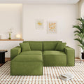 80.3" Cloud Sectional Couch, Chenille Boneless Couch L Shaped with Deep Seats&Wide Armrests, Comfy Convertible Modular Sectional Sofa Memory Foam Compression Sofa for Living Room, No Assembly Required