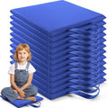 Suzile 12 Pcs 12'' Square Floor Cushions for Kids Classroom Flexible Floor Seating Elementary with Handles Classroom Carpet Cushions for Adults Toddlers Daycare Preschool School