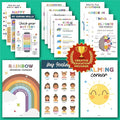 EXCOOL CLUB 16 Calming Corner Posters For Classroom Decor - Feelings Chart For Kids Ages 4-8, Feelings Poster Calm Down Corner Supplies, Elementary Classroom Must Haves For Teacher (11x17)
