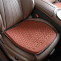Binsheo Thin Premium Gel Seat Cushion for Car Seat, Office Chair, Wheelchair, Golf Cart - Non-Slip Car Seat Cushions with 0.7 Inch Gel - Sciatica & Coccyx Pain Relief (Suede, Orange)