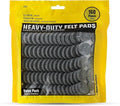 8627 Heavy Duty Self Adhesive Furniture Felt Pads 1-Inch Round Gray 160-Piece Value Pack in Resealable Bag