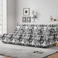 Bean Bag Chairs for Adults, BeanBag Reading Chair Memory Foam Couch 3-Seater, Floor Chair Soft Teddy Material, Comfy Reading Nook Chairs for Bedroom Living Room Office (Ink Painting)