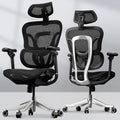 FLEXISPOT ErgoX Max Ergonomic Office Chair Black - Aluminum Alloy Frame & Base, 661 lb Capacity, 5D Armrests, 4D Adaptive Lumbar & 4D Headrest