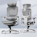 FLEXISPOT ErgoX-PRO Ergonomic Office Chair with Footrest Grey – AeroWeave 5.0 Mesh Seat, 5D Lumbar, 7D Armrests, 4D Headrest, 551LBS Capacity – Office, Gaming, Home
