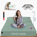 Ali King Grounding Sheets - Twin Size, Soft Cotton with Silver Fiber, 15'' Deep Pocket Earth Grounding Fitted Bed Sheets for Improved Sleep (Green, Twin 39''*75''*15'')