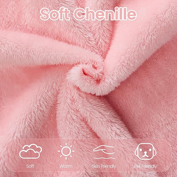 Orynveela Convertible Folding Sofa Bed, 78” Full Size Floor Sleeper Couch, Chenille Full Foam Futon Loveseat for Living Room Bedroom, No Assembly Required (Pink)