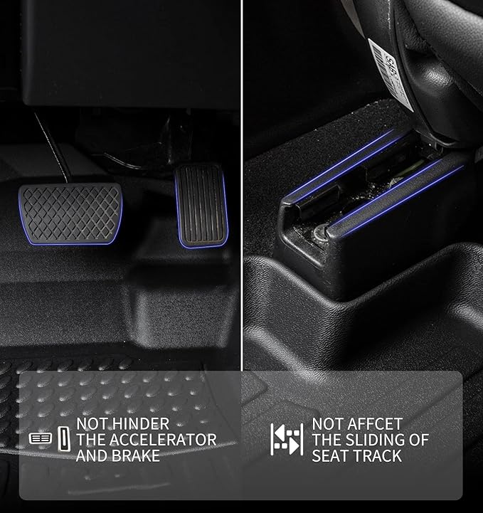 KELCSEECS® Floor Mats & Cargo Liner with Seatback Mats for 2025 Volkswagen Tiguan 5 Seats,All Weather Protection TPE Floor Liners Full Set Accessories Black