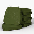 17'' x 16'' x 2.5"Thick Chair Cushions for Dining Chairs, 8 Pack WaterProof Easy Clean Kitchen Chair Pads with Ties and Non-Slip Backing - 30D High Elastic Foam Soft Kitchen Chair Cushions