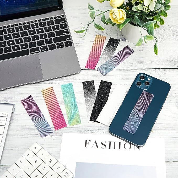 Gersoniel 72 Pcs Anxiety Sensory Stickers Strips Adhesive Textured Mental Health Calm Stickers Mindfulness Fidget Decals Stress Anxiety Relief Items for Therapy Office Desk Counselor(Gradient)